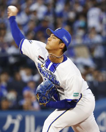中日戦に先発したＤｅＮＡ・島田＝横浜