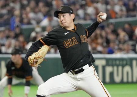 ＤｅＮＡ戦に先発した巨人・竹丸＝東京ドーム