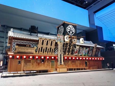 　中村座の復元模型＝東京都墨田区