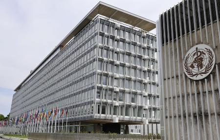 世界保健機関（ＷＨＯ）本部＝２０２５年５月、スイス・ジュネーブ