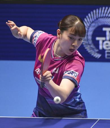 長崎美柚＝２日、ロンドン（共同）