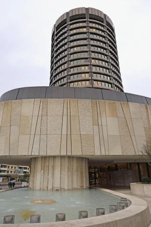 国際決済銀行（ＢＩＳ）本部＝スイス・バーゼル（共同）