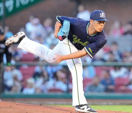 楽天戦に先発したヤクルト・山野＝楽天モバイルパーク
