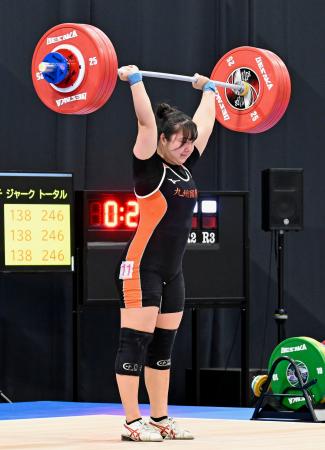 女子８６キロ級　優勝した長島和奏＝名古屋市吹上ホール