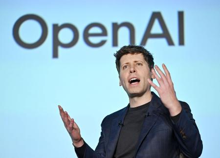 企業向けイベントに登壇した米オープンＡＩのサム・アルトマンＣＥＯ＝２０２５年２月３日、東京都内