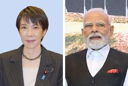 高市早苗首相、インドのモディ首相