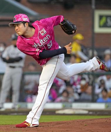 巨人戦に先発した楽天・滝中＝楽天モバイルパーク