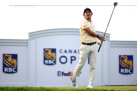 ＲＢＣカナダ・オープンに出場した金谷拓実＝１１日、ＴＰＣトロント