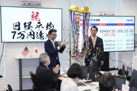 東証、一時初の7万円｜埼玉新聞｜埼玉の最新ニュース・スポーツ・地域