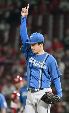 広島戦に先発し、６回途中無失点だった日本ハム・北山＝マツダ