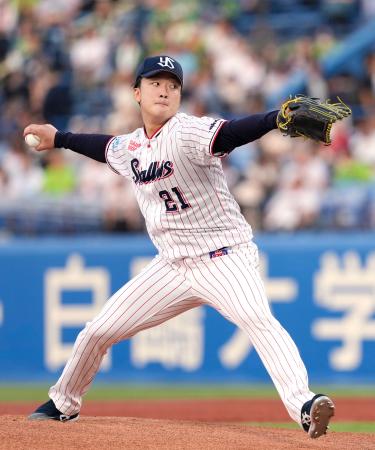 広島戦に先発したヤクルト・吉村＝神宮