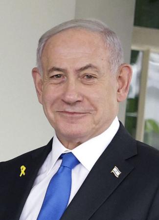 イスラエルのネタニヤフ首相(ゲッティ=共同)