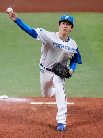 今季２度目の完封で７勝目を挙げた日本ハム・北山＝エスコンフィールド