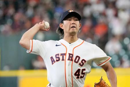 　ツインズ戦に先発したアストロズ・今井＝ヒューストン（ＡＰ＝共同）