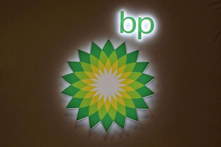 英石油大手ＢＰのロゴ（ロイター＝共同）