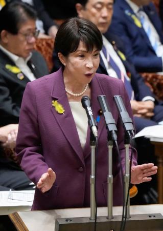 参院決算委で答弁する高市首相＝６日午後