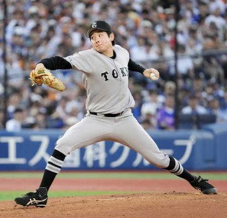 ＤｅＮＡ戦に先発した巨人・竹丸＝横浜