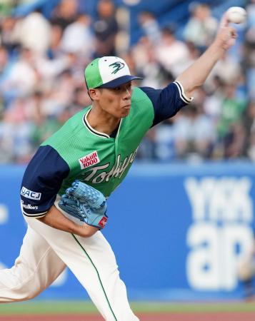 巨人戦に先発したヤクルト・山野＝神宮