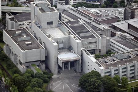 最高裁判所（共同通信社ヘリから）