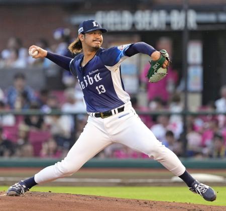 楽天戦に先発した西武・高橋光＝楽天モバイルパーク