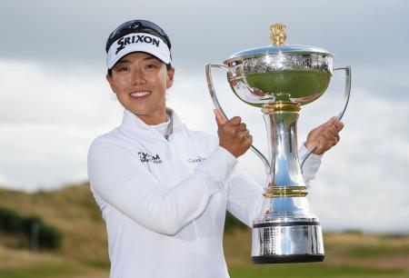 通算９アンダーで米ツアー通算２勝目を挙げたジェニー・シン＝ダンドナルド・リンクス（共同）