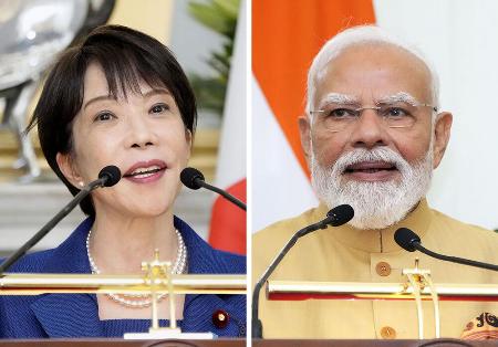 高市早苗首相、インドのモディ首相