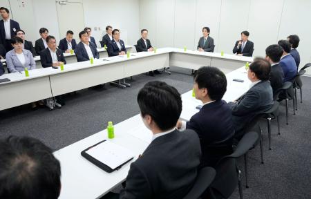 社会保障国民会議の実務者会議＝２７日午後、国会