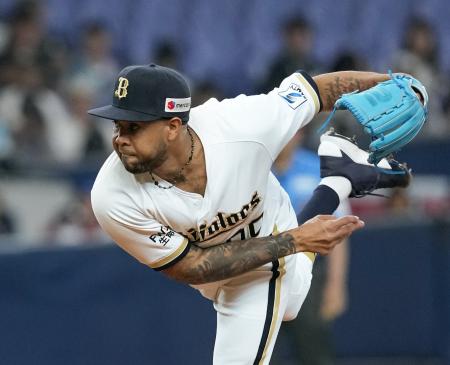 　楽天戦に先発したオリックスのエスピノーザ＝京セラドーム