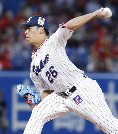 ６回無失点で９勝目を挙げたヤクルト・山野＝神宮