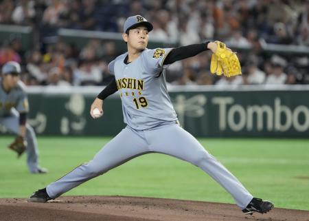 巨人戦に先発した阪神・下村＝東京ドーム