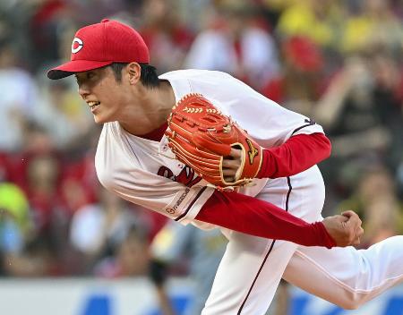 阪神戦に先発した広島・森下＝マツダ
