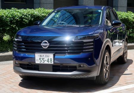 日産自動車が６月に発売した「キックス」＝７月、東京都港区
