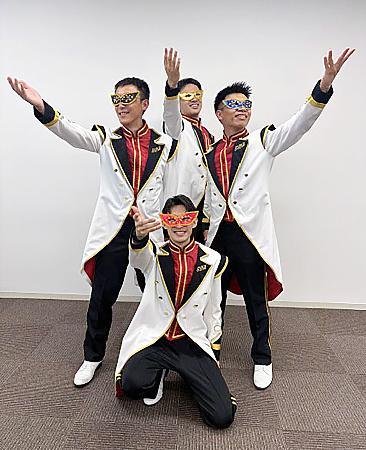 岐阜県警音楽隊の男性ボーカルユニット「断絶」（岐阜県警提供）
