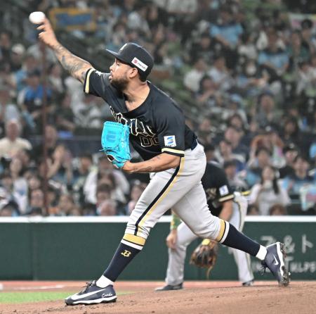西武戦に先発したオリックスのエスピノーザ＝ベルーナドーム