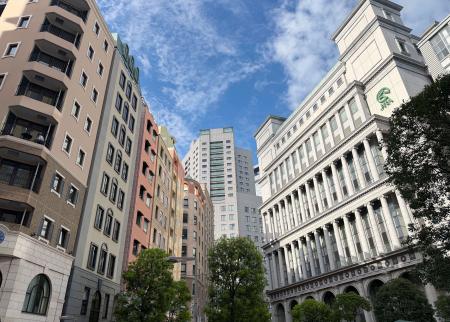 　「イタリア街」の街並み＝東京都港区