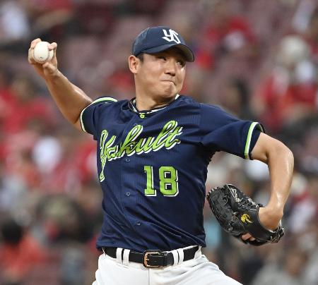広島戦に先発したヤクルト・奥川＝マツダ