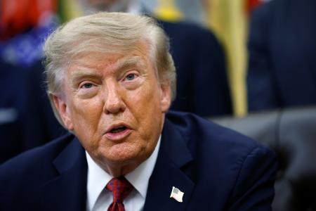 トランプ米大統領=8月31日、ワシントン(ゲッティ=共同)