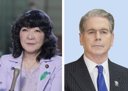 片山さつき財務相、ベセント米財務長官