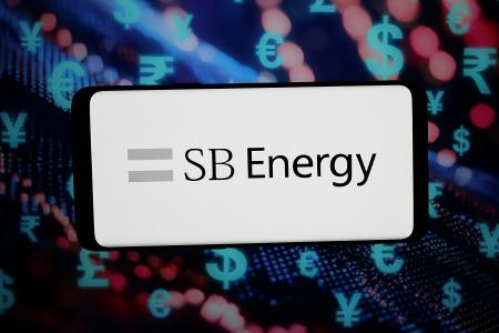 ＳＢエナジーのロゴ（ゲッティ＝共同）