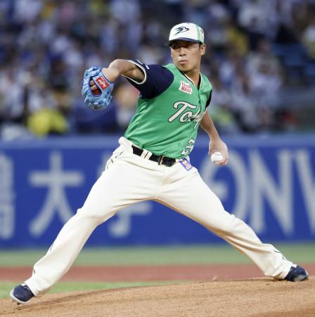 阪神戦に先発したヤクルト・山野＝神宮