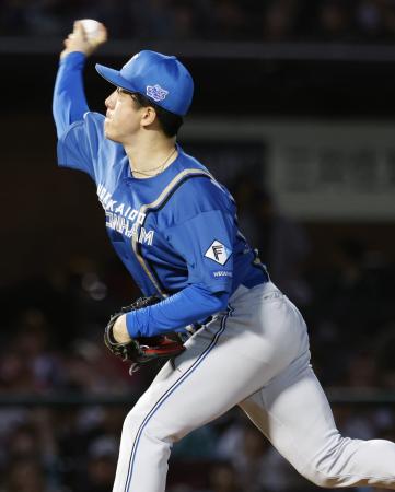 楽天戦に先発した日本ハム・北山＝楽天モバイルパーク