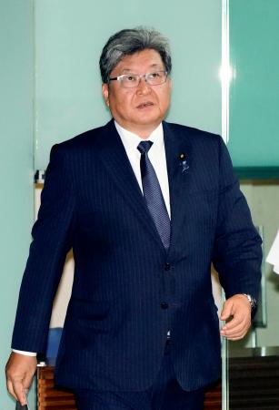 自民党の萩生田幹事長代行＝７日、首相官邸