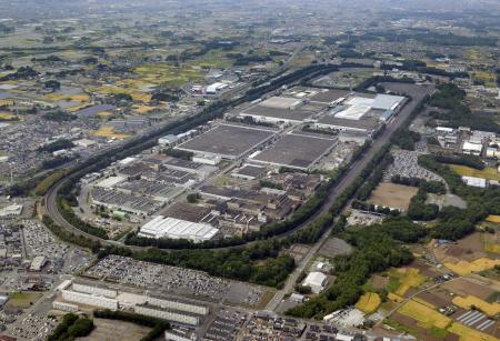 日産自動車栃木工場＝２０２５年５月、栃木県上三川町