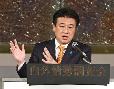 東京都内で講演する木原官房長官＝１０日午後