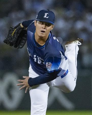 ５回３失点で２勝目を挙げた西武・佐藤爽＝ほっともっと神戸