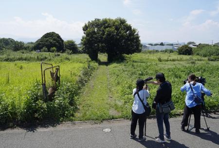 清水刹那さんが倒れていた現場付近＝８月２４日、相模原市中央区