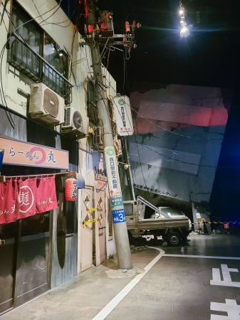 　震災体験ツアーの会場＝東京都江東区のそなエリア東京