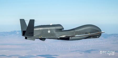 無人偵察機グローバルホーク（航空自衛隊のホームページから）