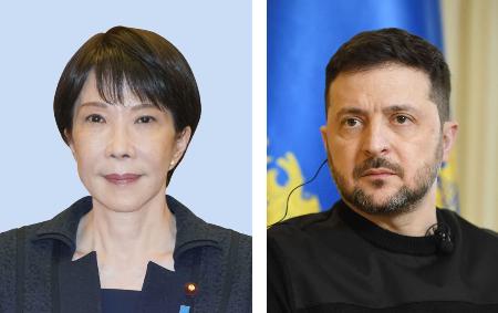 高市早苗首相、ウクライナのゼレンスキー大統領