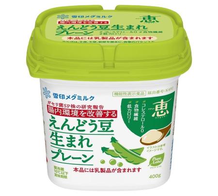 雪印メグミルクの植物性ヨーグルト「ナチュレ　恵　ｍｅｇｕｍｉ　えんどう豆生まれ　プレーン」